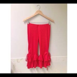 NWOT Belly dance cropped legging with wrap skirt